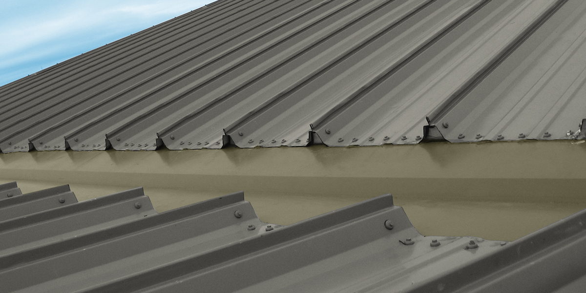 Central-Loc metal roofing panels with raised seams